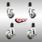 Service Caster 3 Inch 316SS Gray Poly Swivel 1-3/4 Inch Expanding Stem Caster Brake SCC, 2PK SCC-SS316EX20S314-PPUB-2-TLB-2-134 - alternate 3